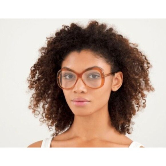 NEW  CHLOE EYEGLASSES ORANGE BUTTERFLY WOMEN EYEWEAR CHLOE CH0011O 001 - Picture 2 of 3